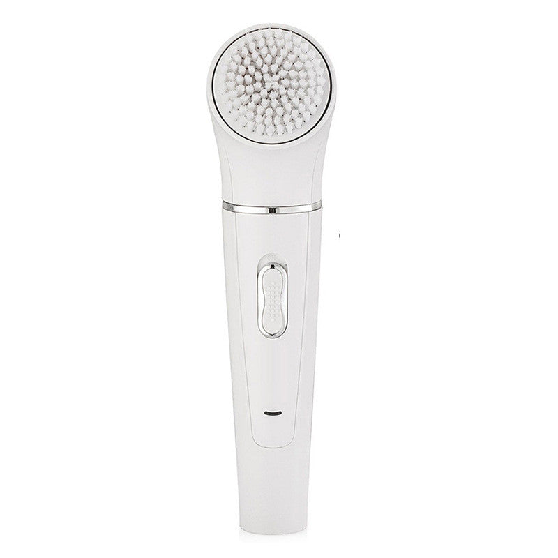 5 in 1 Multifunctional Combined Electric Facial Cleansing Brush for Deep Facial Cleaning, Face Message, Epilator, Callus Remover, and Body Hair Trimming