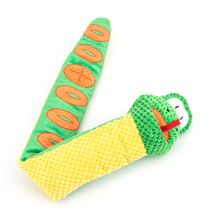 Snake Snuffle Toy – Squeaky Dog Puzzle