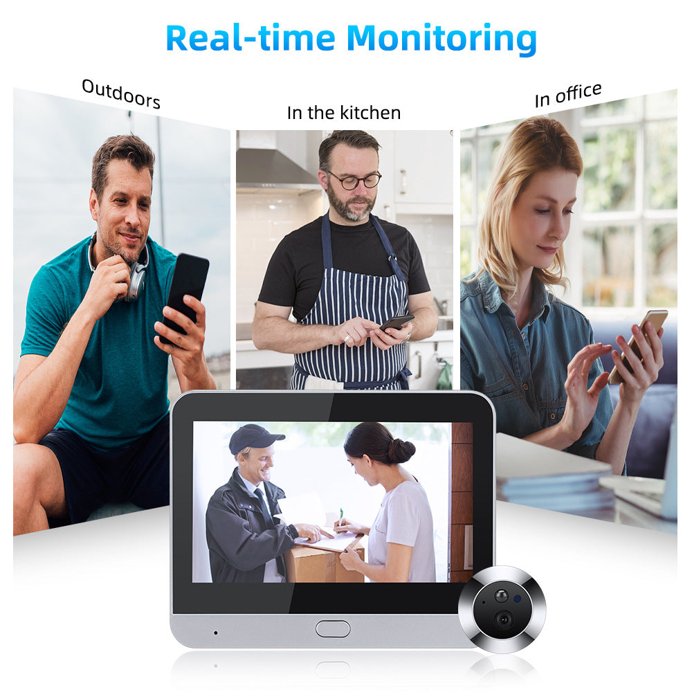 Wireless Smart Doorbell Home Cat Eye Camera