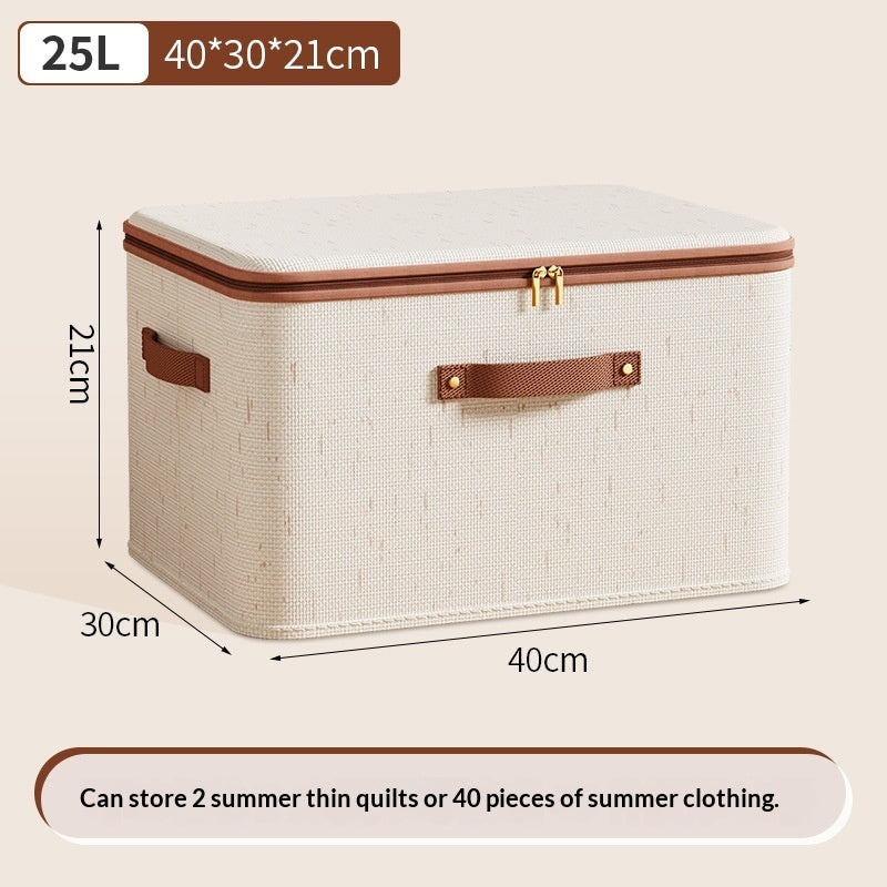Oxford Cloth Storage Box With Lid Waterproof Large Capacity For Household Clothing Storage