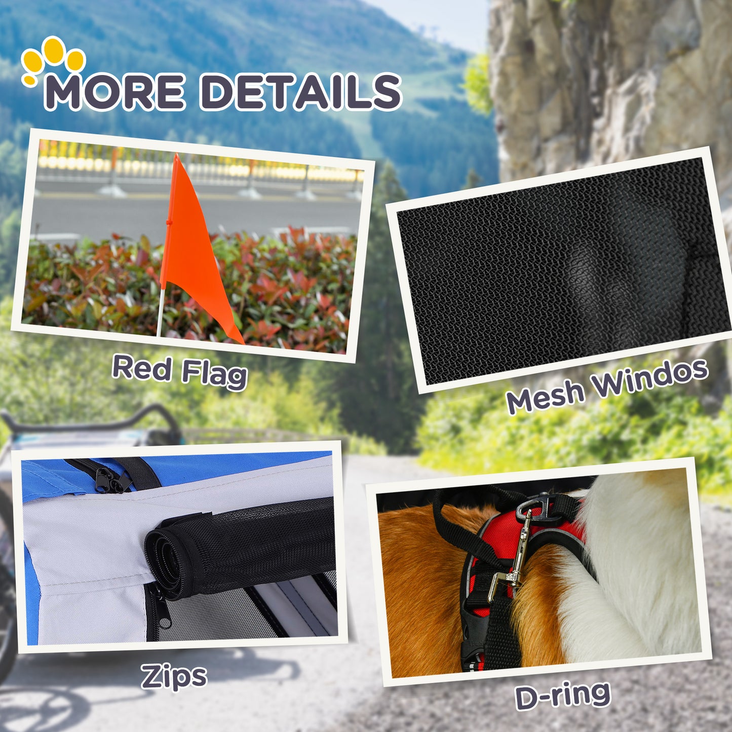 Pet Bicycle Trailer – Cargo Cart Accessory