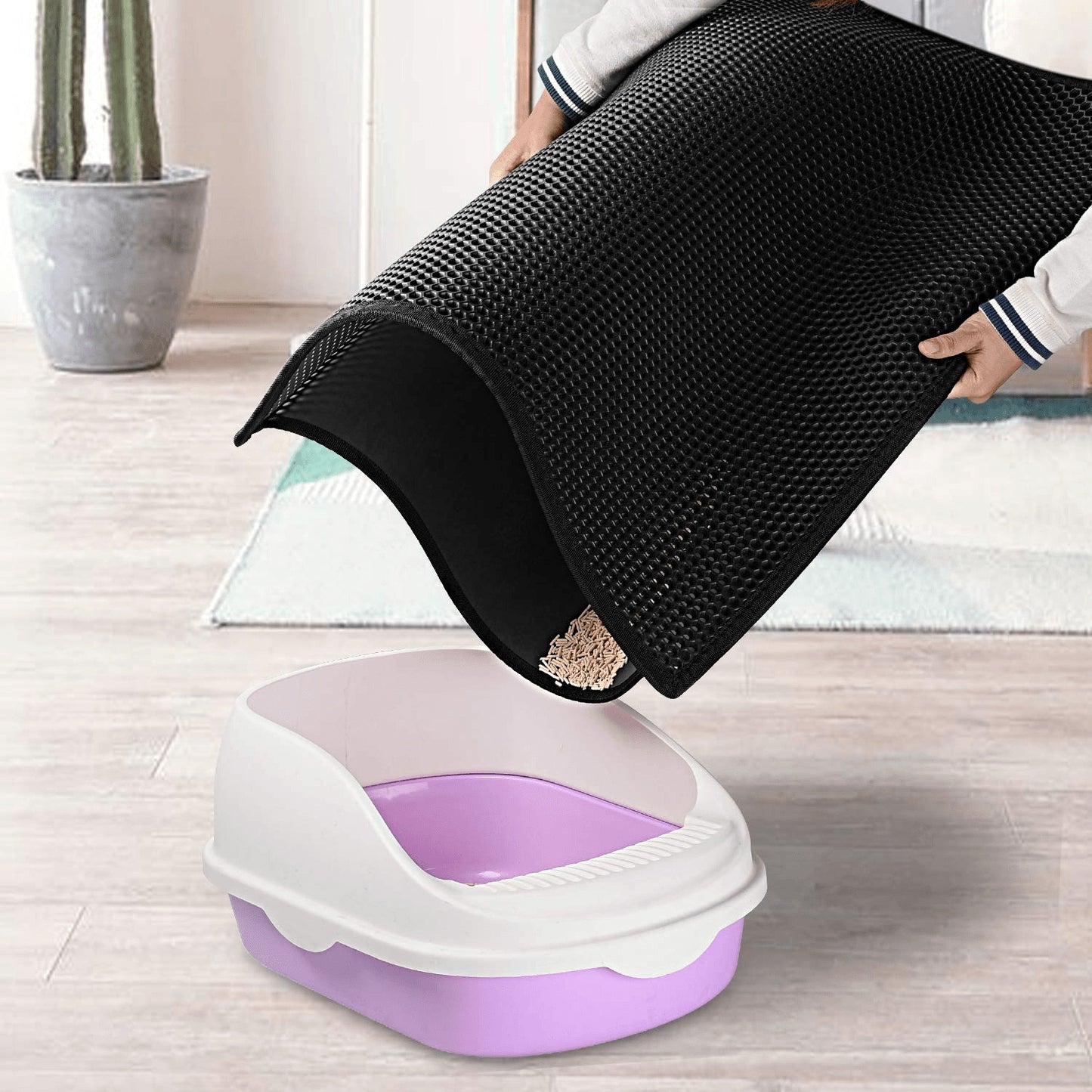 Cat Litter Mat – Honeycomb Waterproof Pad
