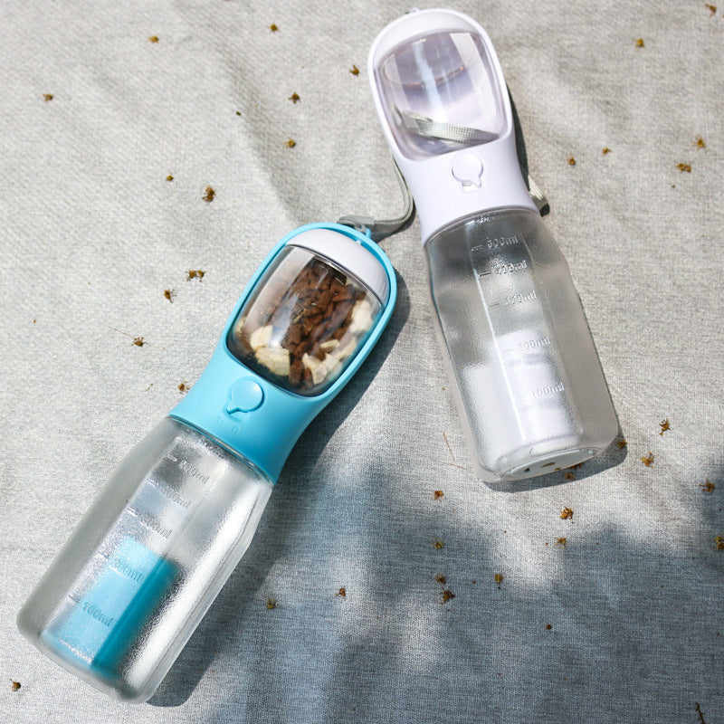 Pet Bottle – 3-in-1 Water, Food & Poop Dispenser