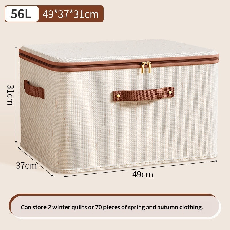 Oxford Cloth Storage Box With Lid Waterproof Large Capacity For Household Clothing Storage