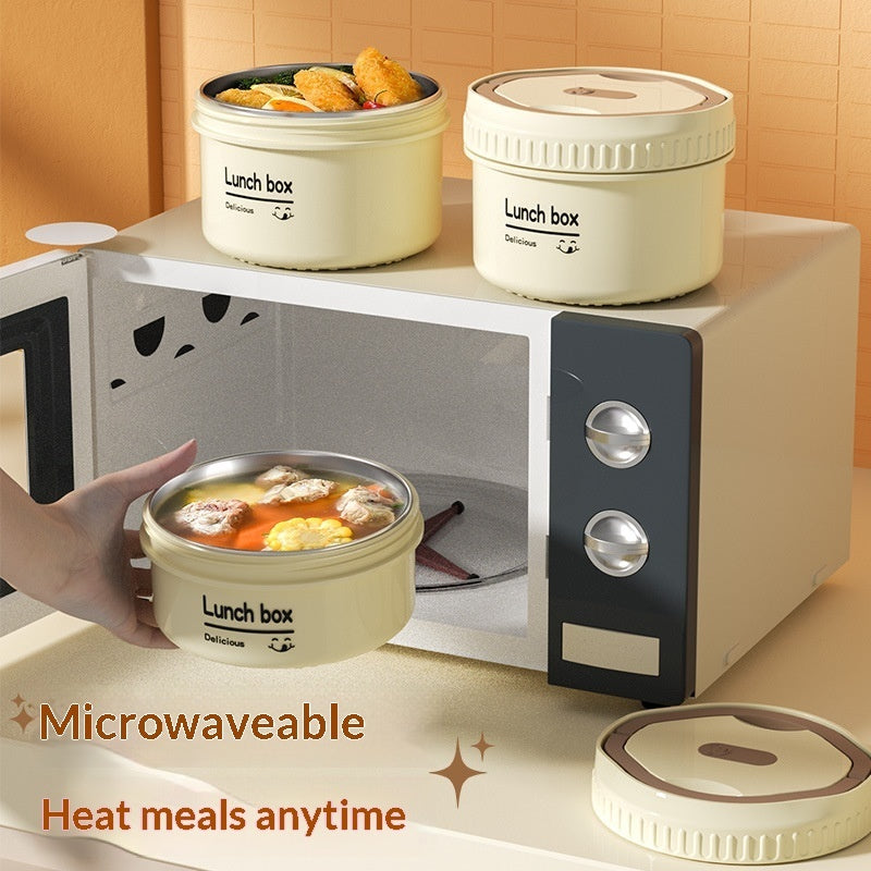 316 Stainless Steel Insulated Lunch Box For Office Workers Microwave