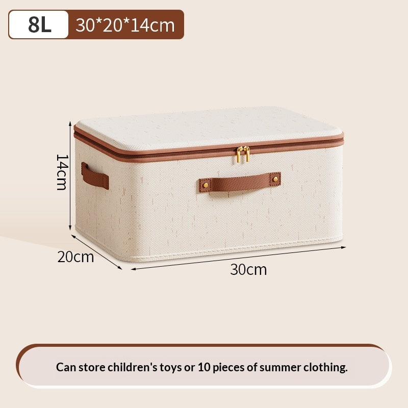 Oxford Cloth Storage Box With Lid Waterproof Large Capacity For Household Clothing Storage