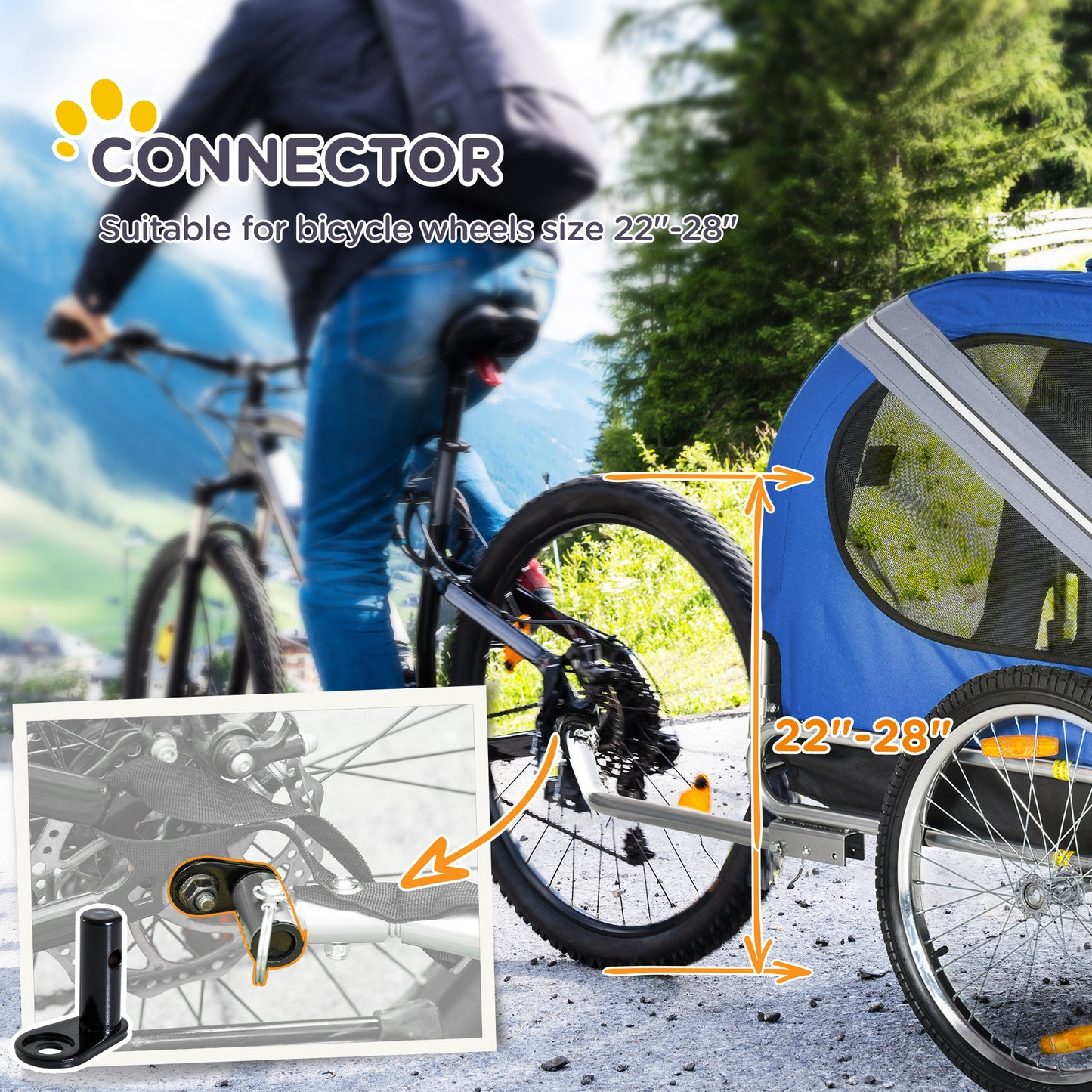 Pet Bicycle Trailer – Cargo Cart Accessory